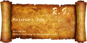 Reichart Ida névjegykártya